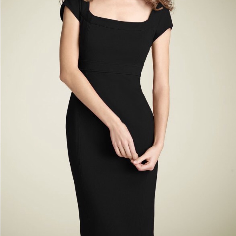 Diane von furstenberg, new domina dress, black, 6.